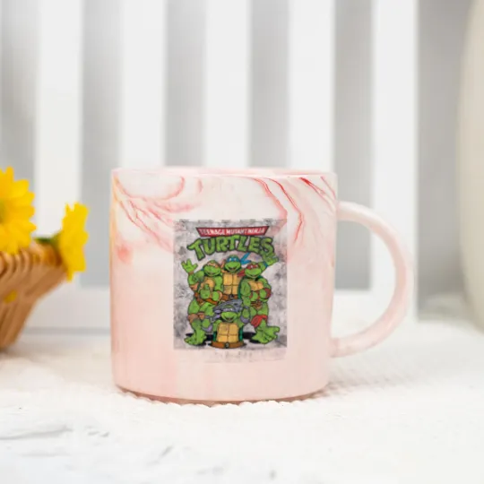 Discover Teenage Mutant Ninja Turtles Classic Retro Logo Marble Mugs