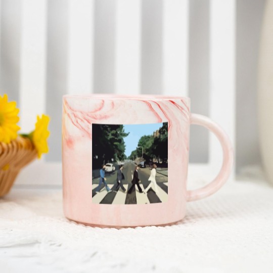 Discover Abbey Road Album Cover Marble Mugs