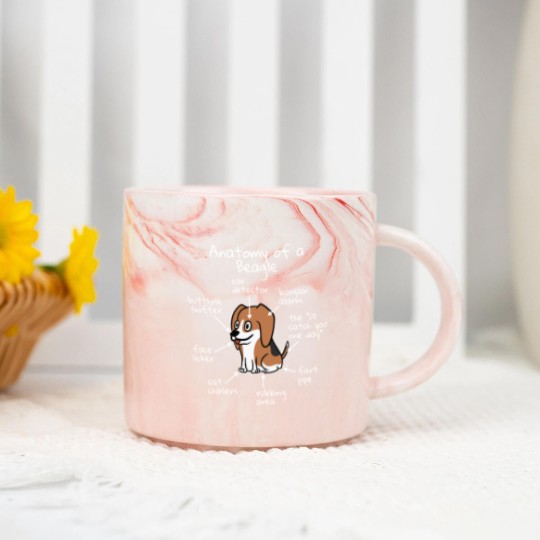 Discover Anatomy Of A Beagle Marble Mugs