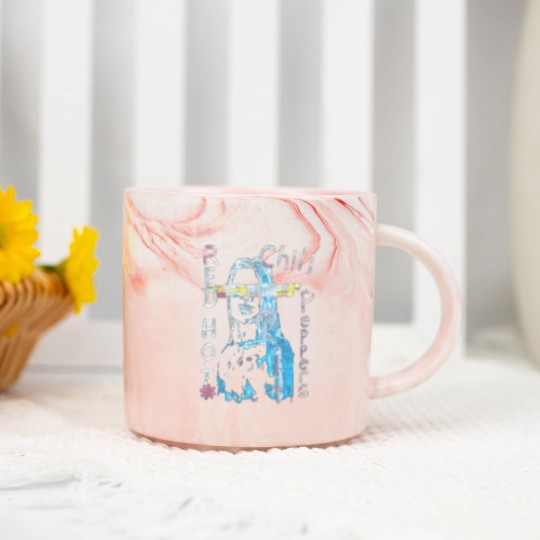 Discover Red Hot Chili Peppers, Vintage Band Marble Mugs, Red Hot Chili Peppers Concert Marble Mugs