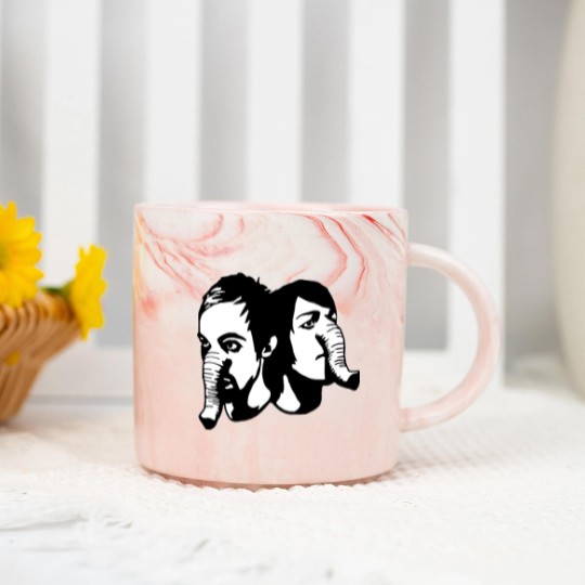 Discover Death From Above 1979 - Heads Up Elelphant Heads Fitted Marble Mugs