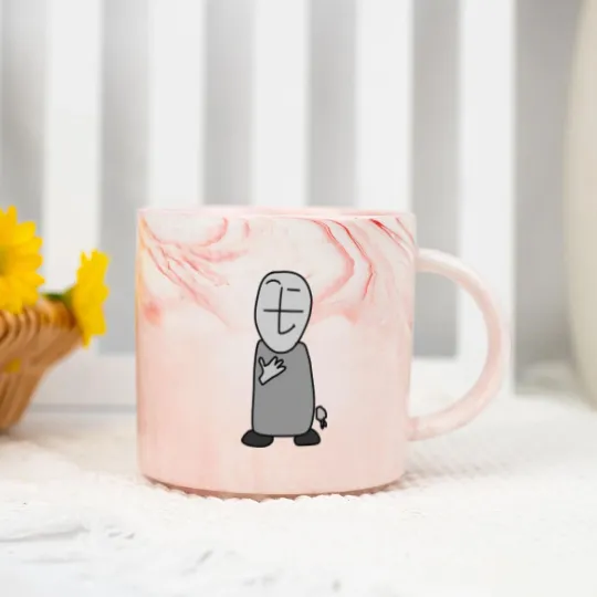 Discover Grunt Fingers Crossed Madness Combat Marble Mugs