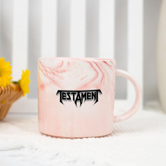 Discover Testament Unisex Marble Mugs: Logo