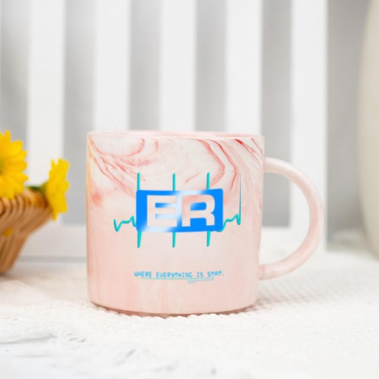 Discover Vintage Y2K ER TV Show Marble Mugs