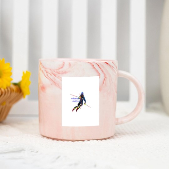 Discover Mikaela Shiffrin Graphic Marble Mugs