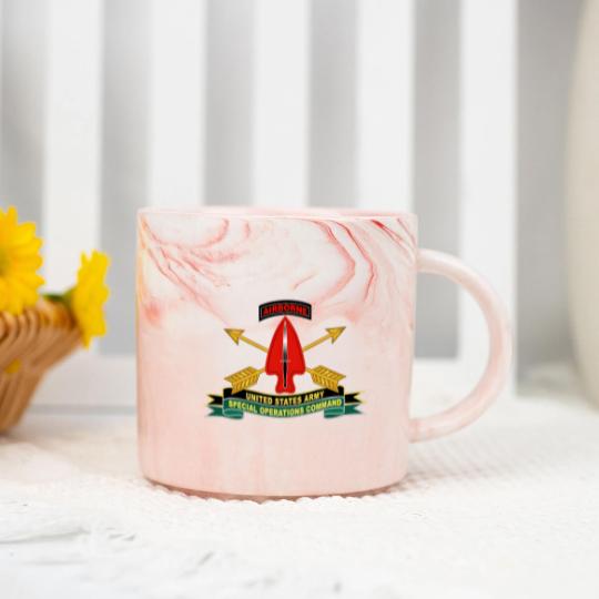 Discover Army US Army Special Operations Command Sine Pari Marble Mugs