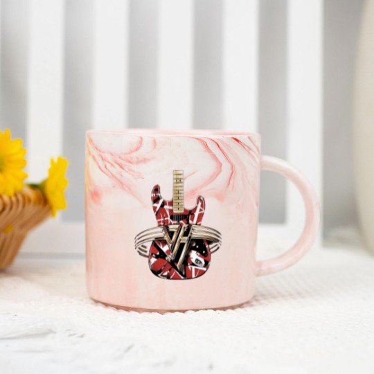 Discover red van guitar halen Marble Mugs