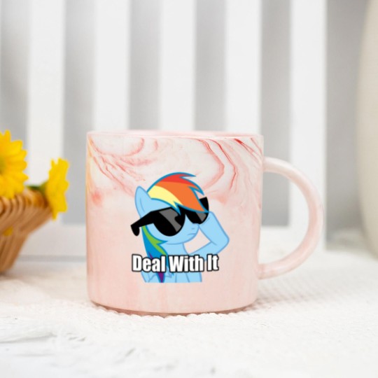 Discover Rainbow Dash Classic Marble Mugs
