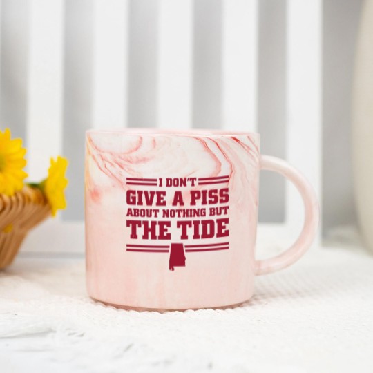 Discover I Don't Give A Piss About Nothing But The Tide Albm Football 1 Marble Mugs