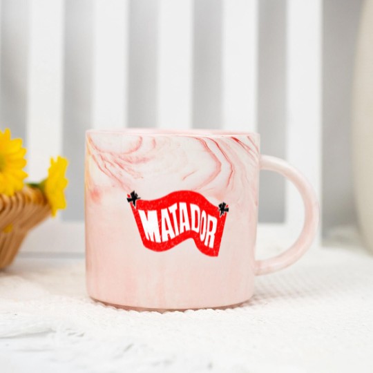 Discover Vintage Matador Records Distressed Marble Mugs