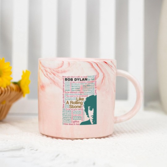 Discover Bob Dylan Like A Rolling Stone Marble Mugs