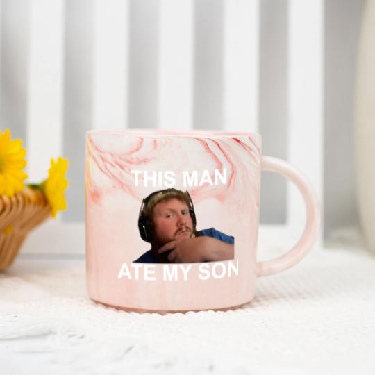 Discover Caseoh This man ate my son funny meme Marble Mugs