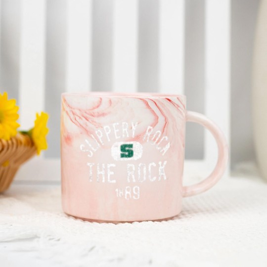 Discover slippery rock he rock vinage 1889 logo officially licensed shir Marble Mugs