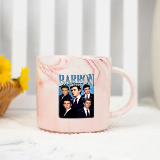 Discover Barron Trump Bootleg Marble Mugs, Barron Trump Marble Mugs, Barron Trump Fan