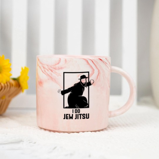 Discover I Do Jew Jitsu Marble Mugs, I Know Jew Jitsu Marble Mugs,