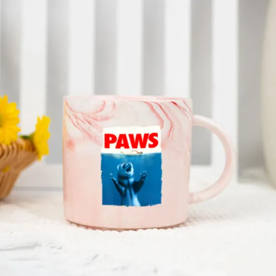 Discover Paws Ferret Funny Ferret Lover Marble Mugs