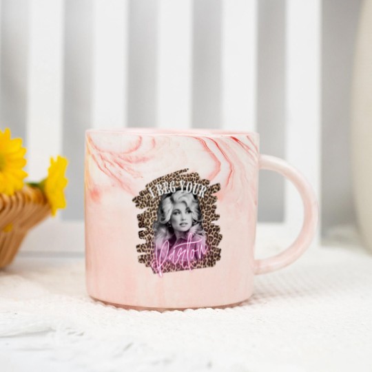 Discover Dolly Parton Marble Mugs, Dolly Parton Vintage, Country Unisex Music Graphic Unisex Marble Mugs