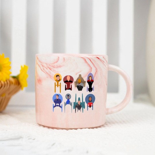 Discover Trek ships & captains 2020 Marble Mugs
