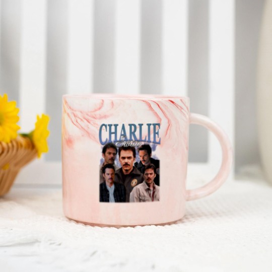 Discover Charlie Swan Vintage Washed Marble Mugs,Retro Billy Burke Marble Mugs