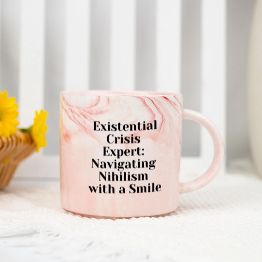 Discover Optimist Nihilism Philosophy Quote Marble Mugs