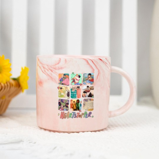Discover Heartstopper Marble Mugs, Nick and Charlie Marble Mugs, Heartstopper Leaves LGBTQ Pride
