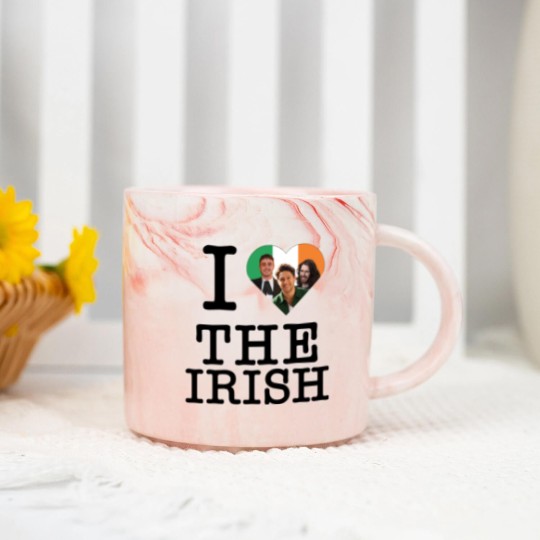 Discover I love heart the irish Niall Horan Hozier Paul Mescal Classic Marble Mugs
