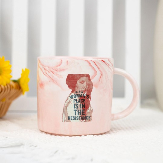 Discover Woman’s Place Is In The Resistance Feminist Marble Mugs