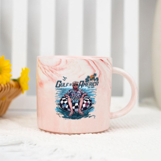 Discover Trump Marble Mugs Gulf Of Us America Est 2025 Marble Mugs