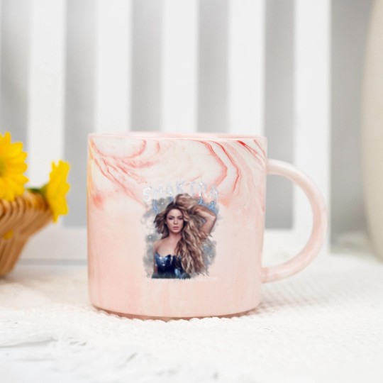 Discover 2024 Shakira Tour Marble Mugs, Las Mujeres Ya No Lloran World Tour Marble Mugs