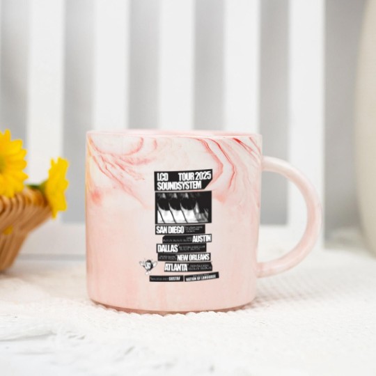 Discover New LCD Soundsystem Band Tour 2025 Marble Mugs