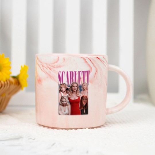 Discover Scarlett Johansson Marble Mugs, Scarlett Johansson Fan, Scarlett Johansson Movies Marble Mugs