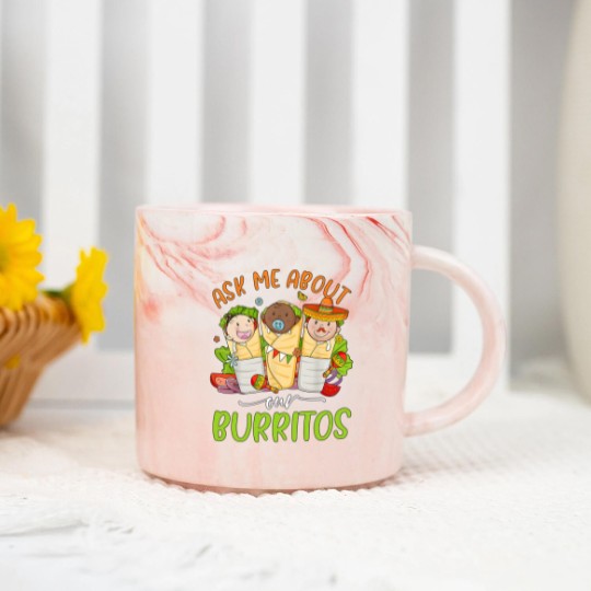 Discover Ask Me About Our Burritos Marble Mugs, Mexico NICU Nurse Marble Mugs, Nicu Cinco De Mayo Marble Mugs