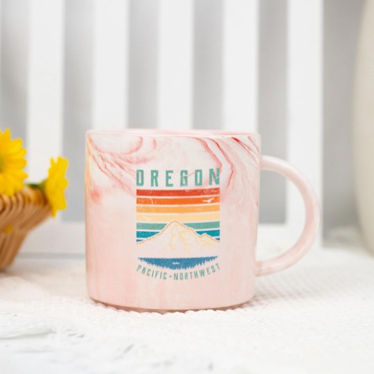 Discover Oregon - Oregon - Marble Mugs