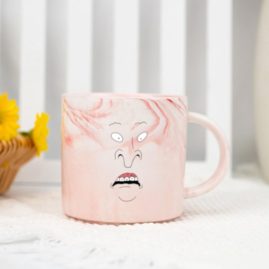 Discover Funny Beavis and Butthead Face - Beavis And Butthead - Marble Mugs