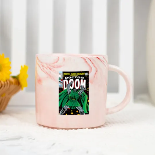 Discover Dr. Dooom Marble Mugs, 90's style, Comic Marble Mugs