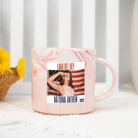 Discover National Anthem Lana Del Rey Marble Mugs Unisex
