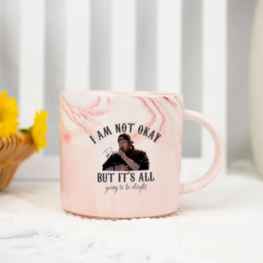 Discover I'm not okay- Jellyroll- Unisex Heavy Cotton Marble Mugs