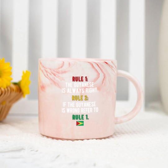 Discover Guyanese Roots Guyana Flag Guyanese Heritage Marble Mugs