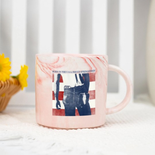 Discover Vintage Bruce Springsteen Marble Mugs, Bruce Springsteen Marble Mugs