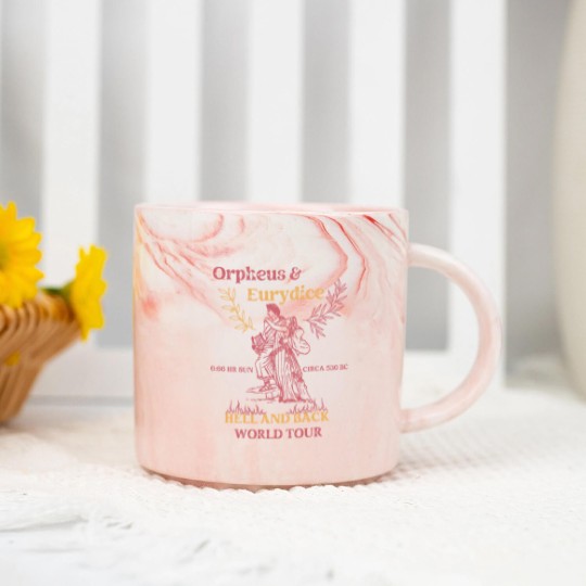 Discover Orpheus and Eurydice Marble Mugs, Mythology Marble Mugs, Vintage Greek Mythology Poet Marble Mugs