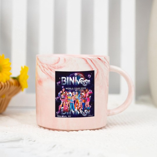 Discover BiniVerse World Tour 2025 Concert Marble Mugs, Bini Blooms Concert Marble Mugs, bini tour concert 2025