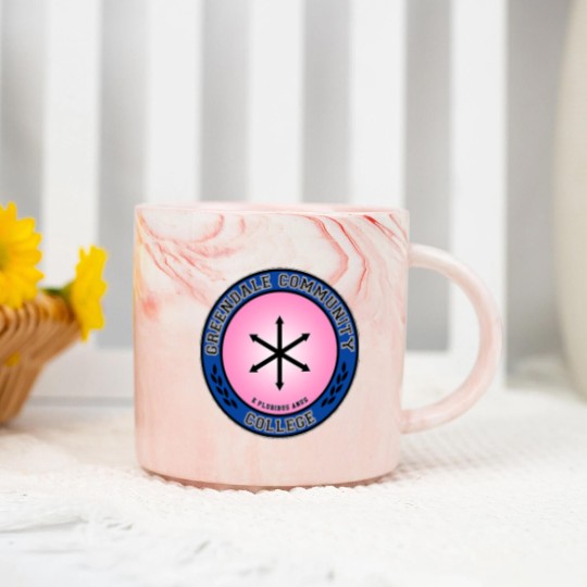 Discover Greendale Community College Marble Mugs