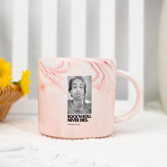 Discover Damiano David Ma'neskin Marble Mugs