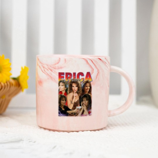 Discover Erica Kane Marble Mugs, All My Children Fans, Homage Erica Kane 90s Marble Mugs, Movie Character Marble Mugs