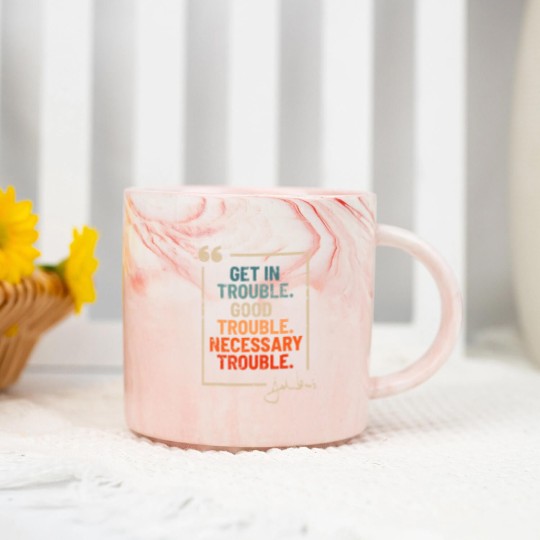 Discover Get in Good Necessary Trouble John Lewis Marble Mugs