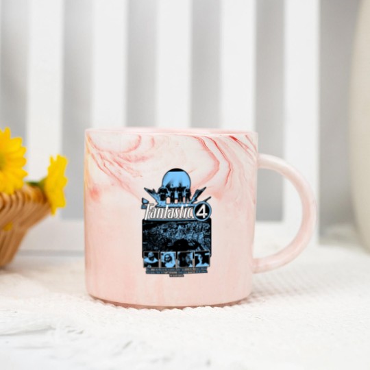 Discover Fantastic Four Marble Mugs Vintage Fantastic Four First Steps Marble Mugs