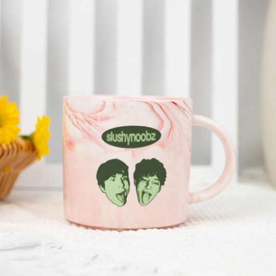 Discover Slushy Noobz Marble Mugs - Martin and Hamzah Marble Mugs, Slushy Noobs Merch