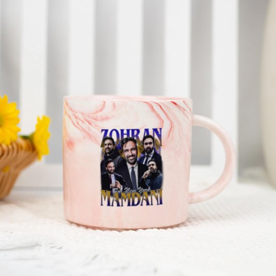 Discover Zohran For New York City Bootleg 90s Vintage Marble Mugs