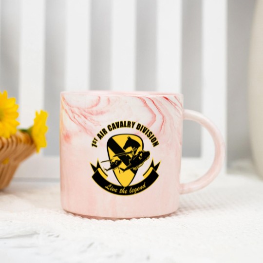 Discover 1st Air Cavalry Division Air Cav - Live The Legend Marble Mugs