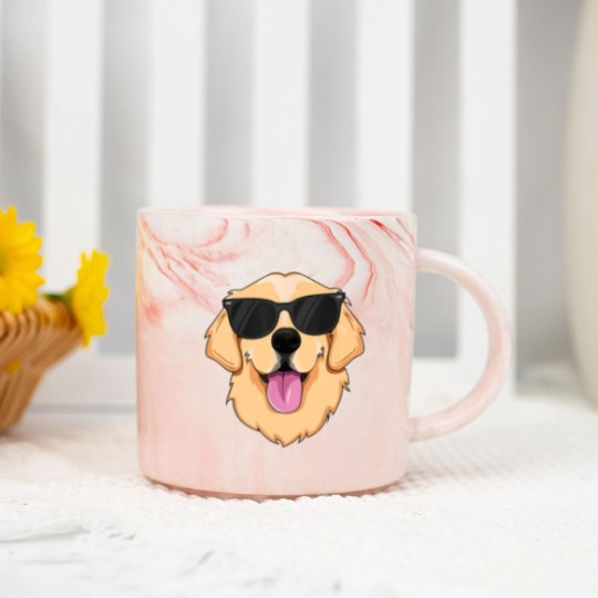 Discover Golden Retriever for Boys Girls Sunglasses Marble Mugs Marble Mugs